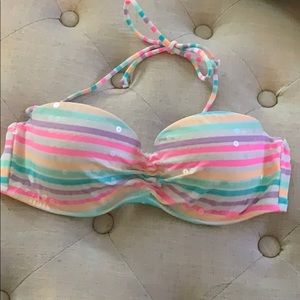 Push up bandeau bikini top